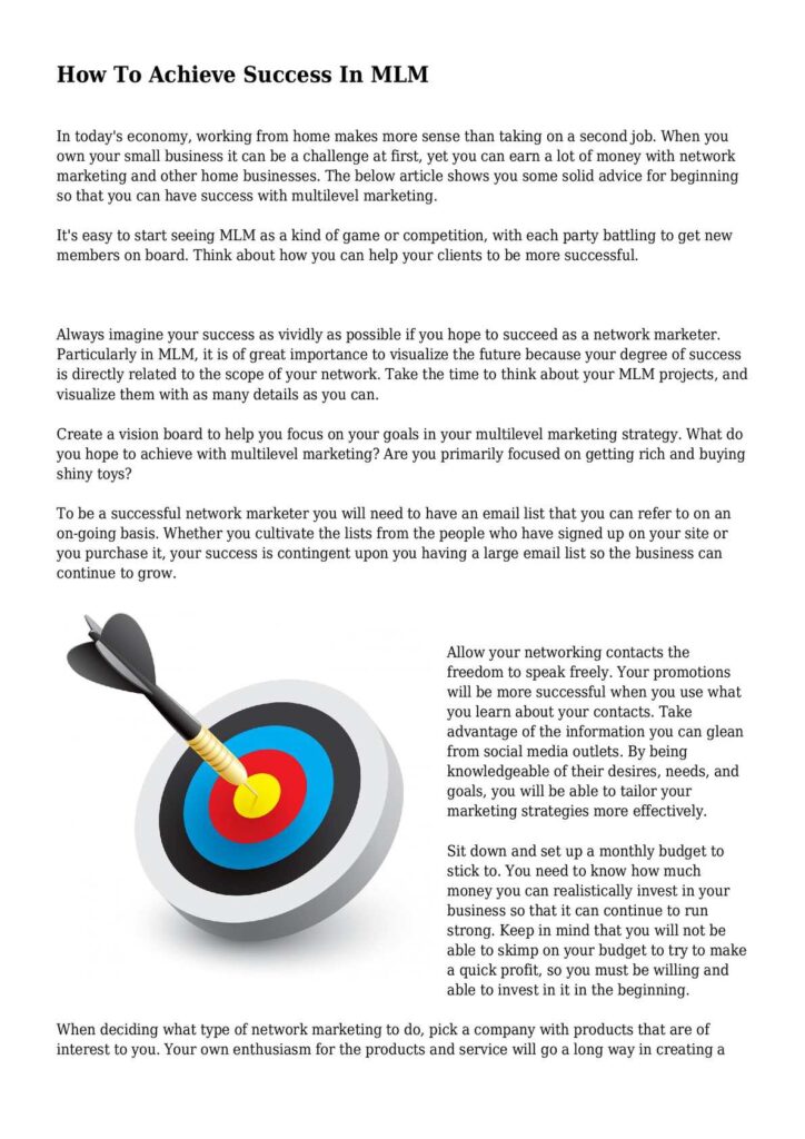 How to Run a Successful MLM Campaign